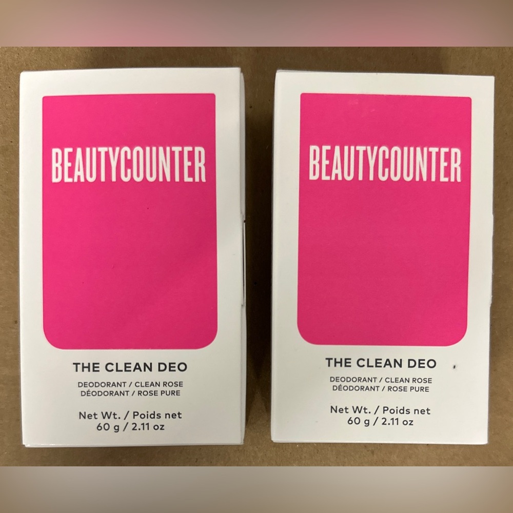2X Beautycounter The Clean Deo Deodorant Clean Rose Scent Aluminum-Free 2.11oz‎